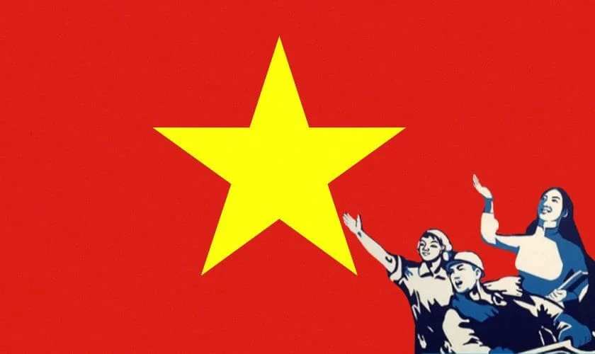 Poster lịch sử Việt Nam phong cách cổ động