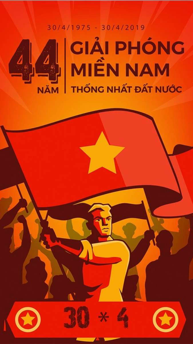 Hình nền 30/4 1/5 cho điện thoại 4K