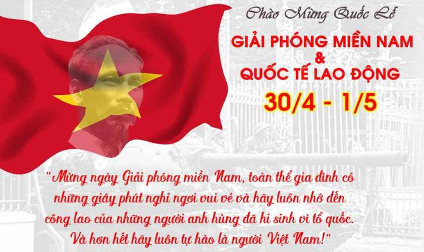 Hình nền thông báo nghỉ lễ 4K