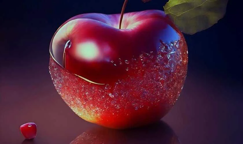 Bộ ảnh 3D chủ đề trái cây dễ thương cho laptop