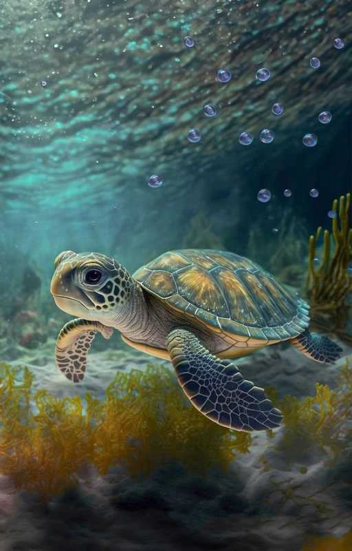 Hình nền 3D về thế giới sinh vật biển