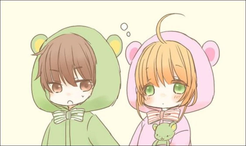 Hình anime cặp đôi dễ thương cho PC