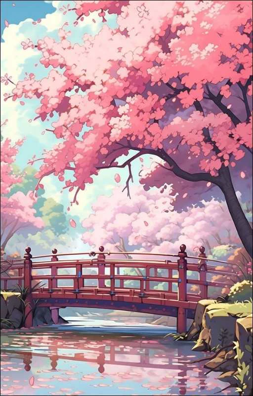 Wallpaper anime chủ đề phong cảnh cho Android