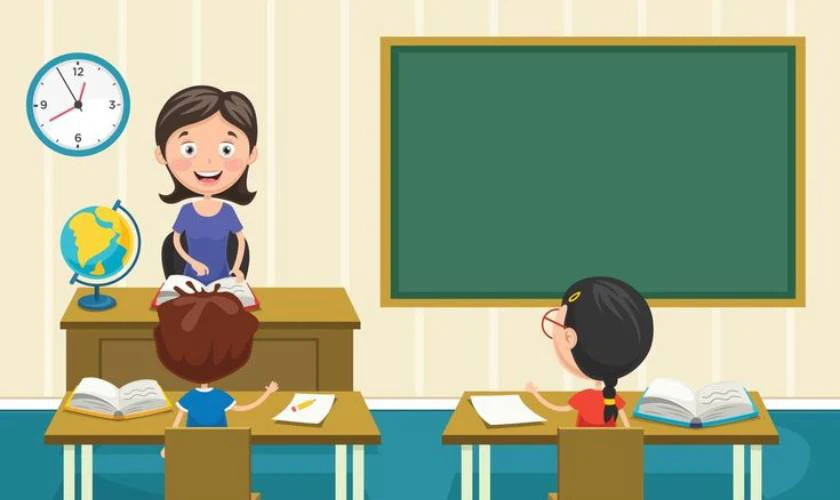 Background Back to School thầy cô