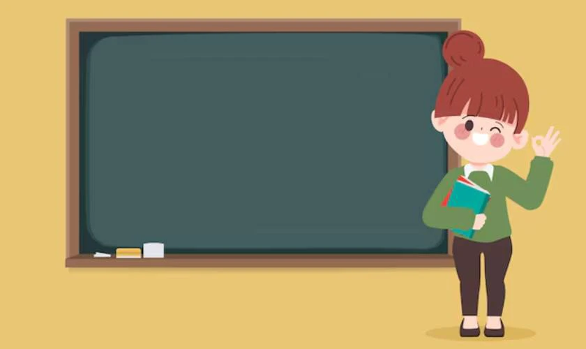 Ảnh Back to School thầy cô dễ thương