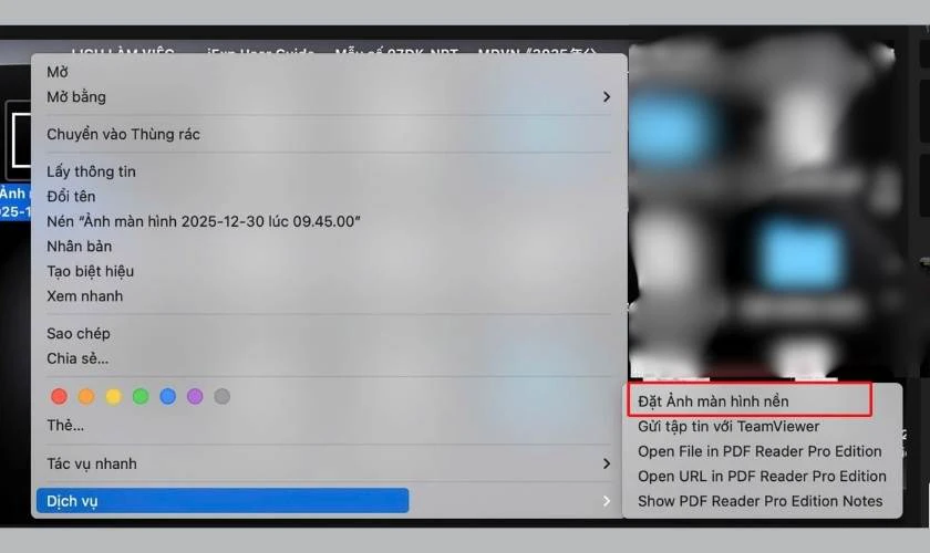 Đặt ảnh màn hình nền