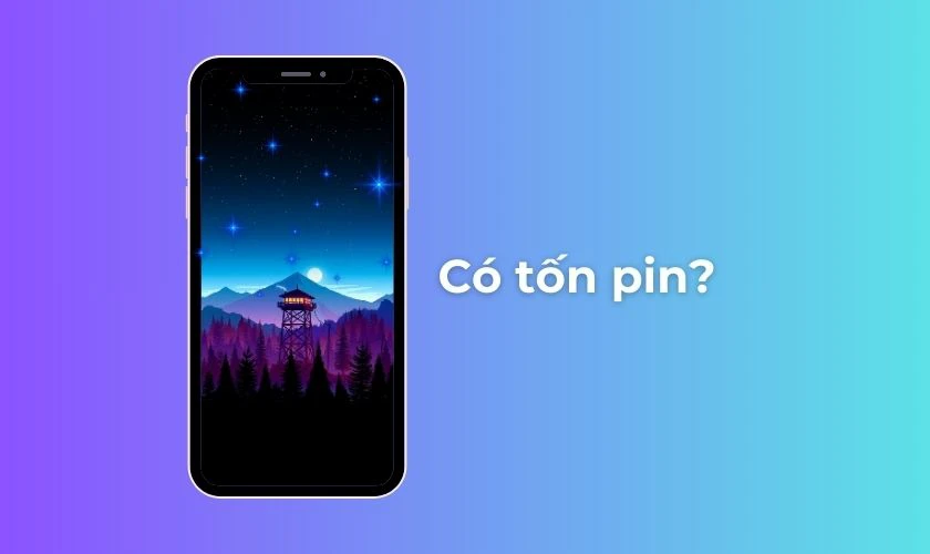 Hình nền động có tốn pin không?