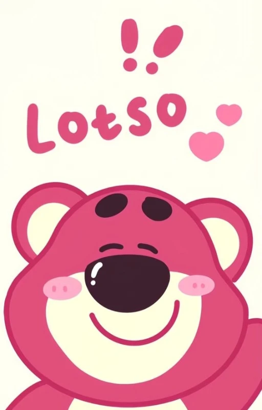 Wallpaper gấu dâu cười cute cho điện thoại