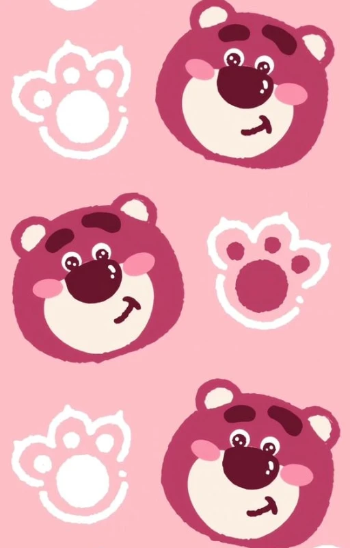 Hình nền nhiều gấu dâu cute trong một ảnh cho iPad