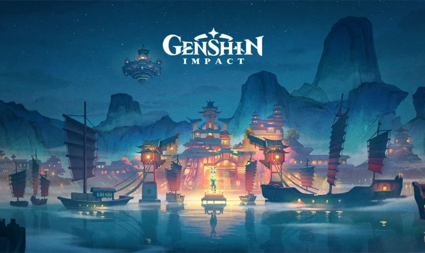 Ảnh nền phong cảnh Genshin Impact cho máy tính