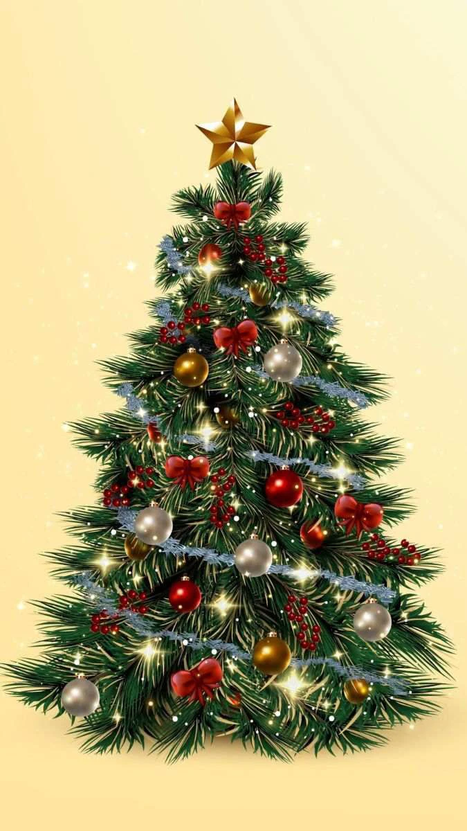 Ảnh nền Giáng sinh chủ đề cây thông Noel