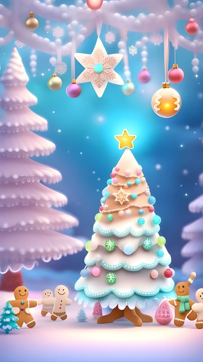 Ảnh nền Giáng sinh 3D độc đáo