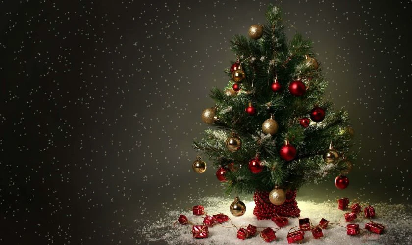 Ảnh nền Noel lung linh, lấp lánh