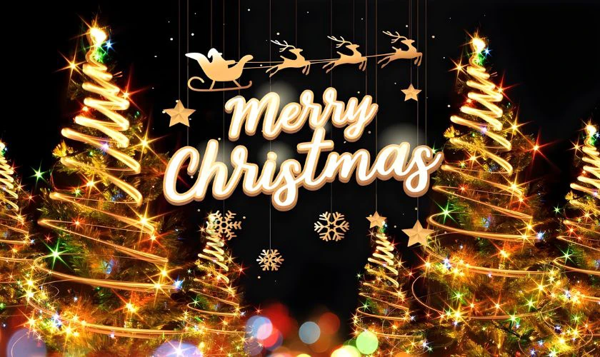 Hình nền Noel lung linh, lấp lánh