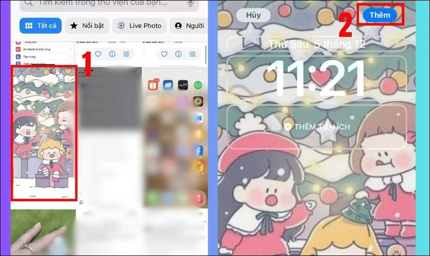 Cách tải và cài đặt hình nền Giáng sinh trên điện thoại