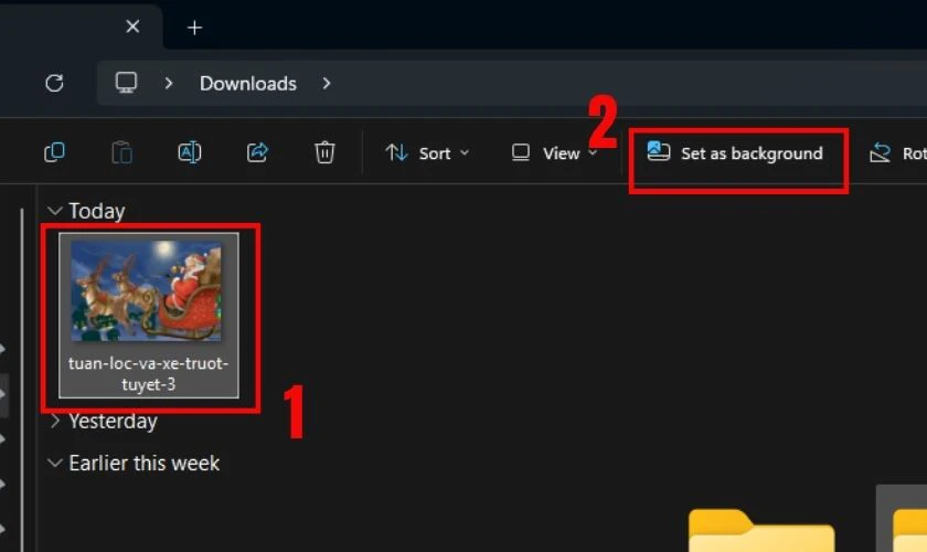 Cách tải và cài đặt hình nền Giáng sinh trên máy tính