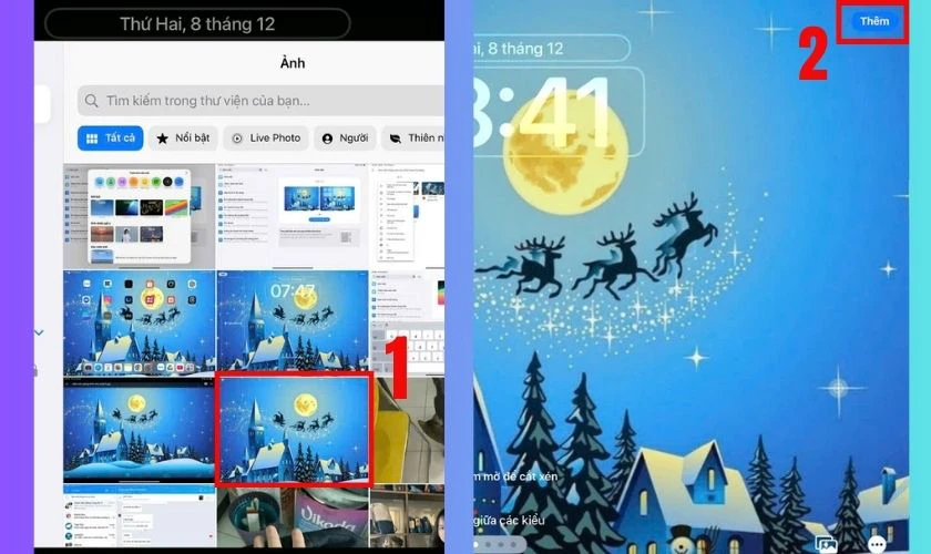 Cách tải và cài đặt hình nền Giáng sinh trên máy tính bảng
