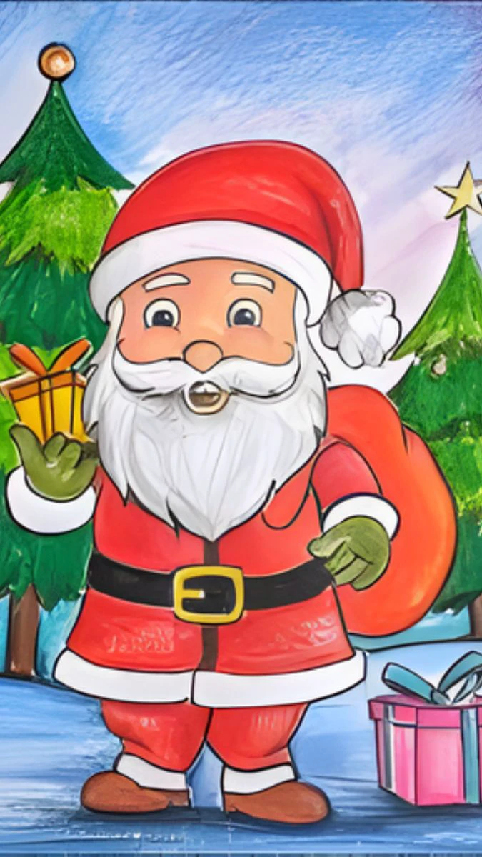 Hình nền Giáng sinh tranh vẽ