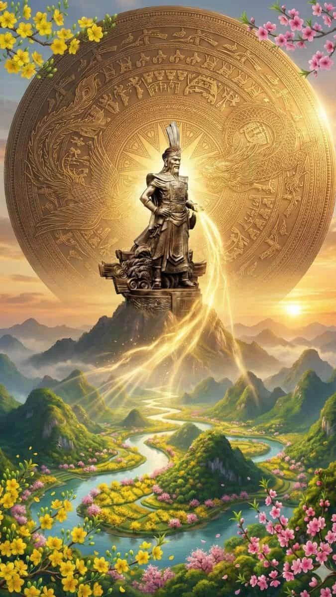 Hình nền Giỗ tổ Hùng Vương đơn giản, sắc nét