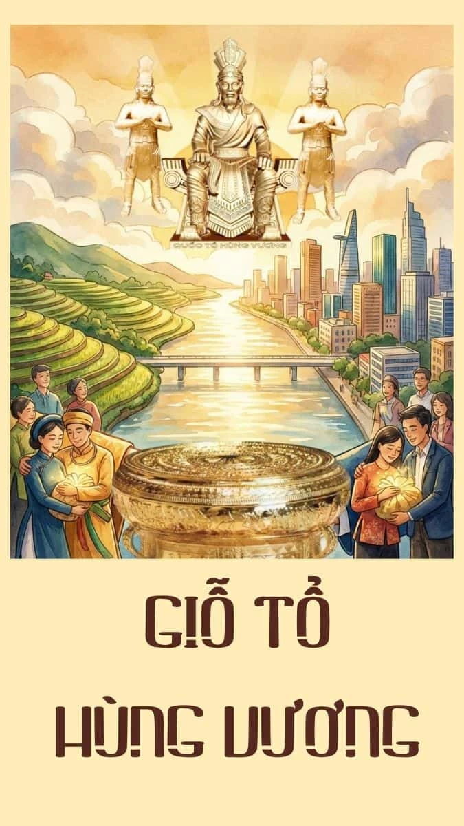 Hình nền Giỗ tổ Hùng Vương họa tiết văn hóa ấn tượng