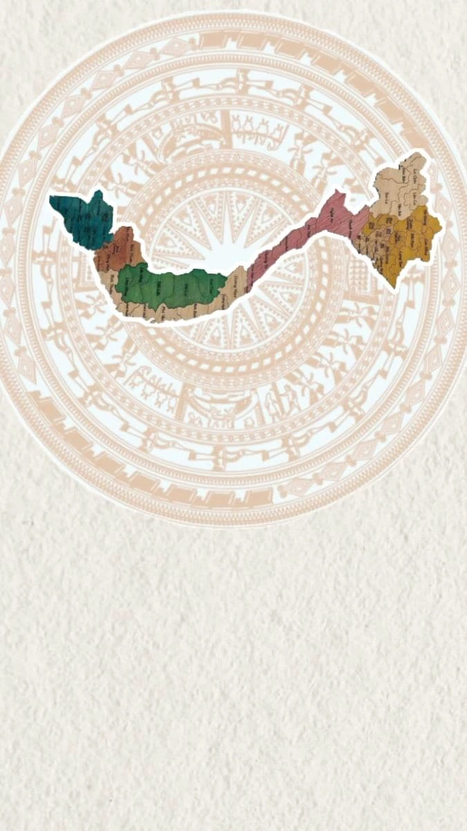 Trống đồng và bản đồ Việt Nam