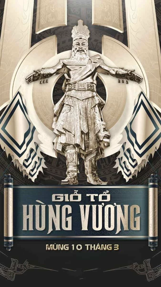 Thiết kế ảnh nền Vua Hùng