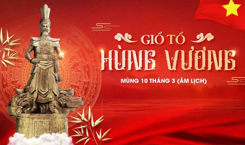 Hình nền Giỗ tổ Hùng Vương 2025 cho máy tính mới