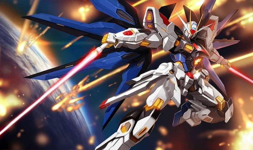 Bộ siêu tập Gundam 4K chiến đấu đầy kịch tính cho máy tính