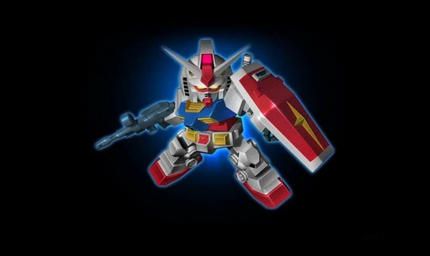 Hình nền Gundam 4K phong cách dễ thương cho máy tính