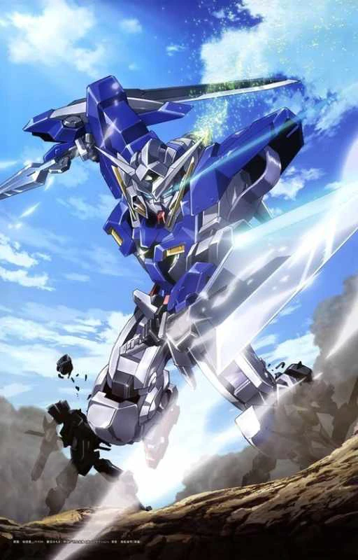 Hình nền Gundam 4K bay trên bầu trời cho iPhone