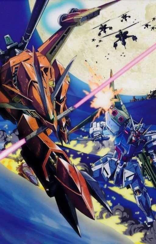 Ảnh 4K Gundam và quái vật đánh nhau cực chất cho dế yêu