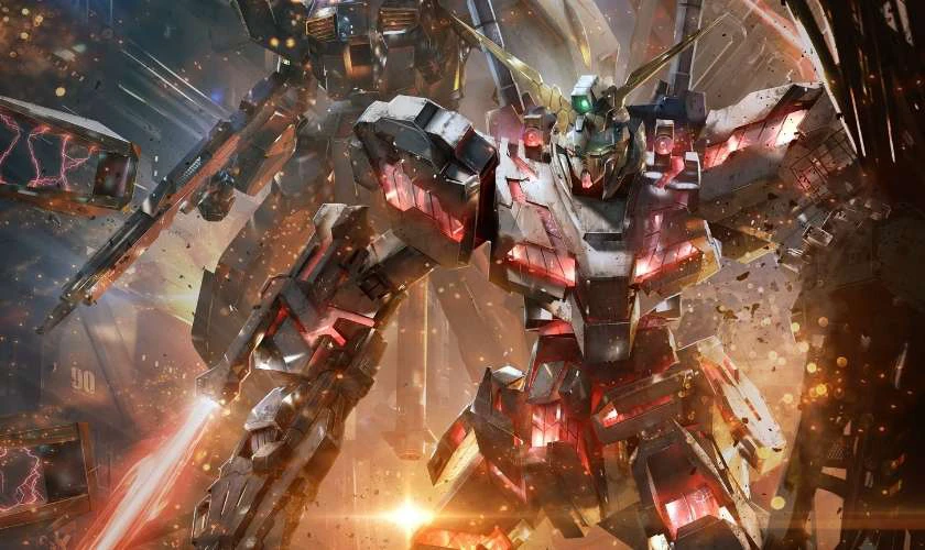 Ảnh nền Gundam 4K nhiều màu sắc cho máy tính