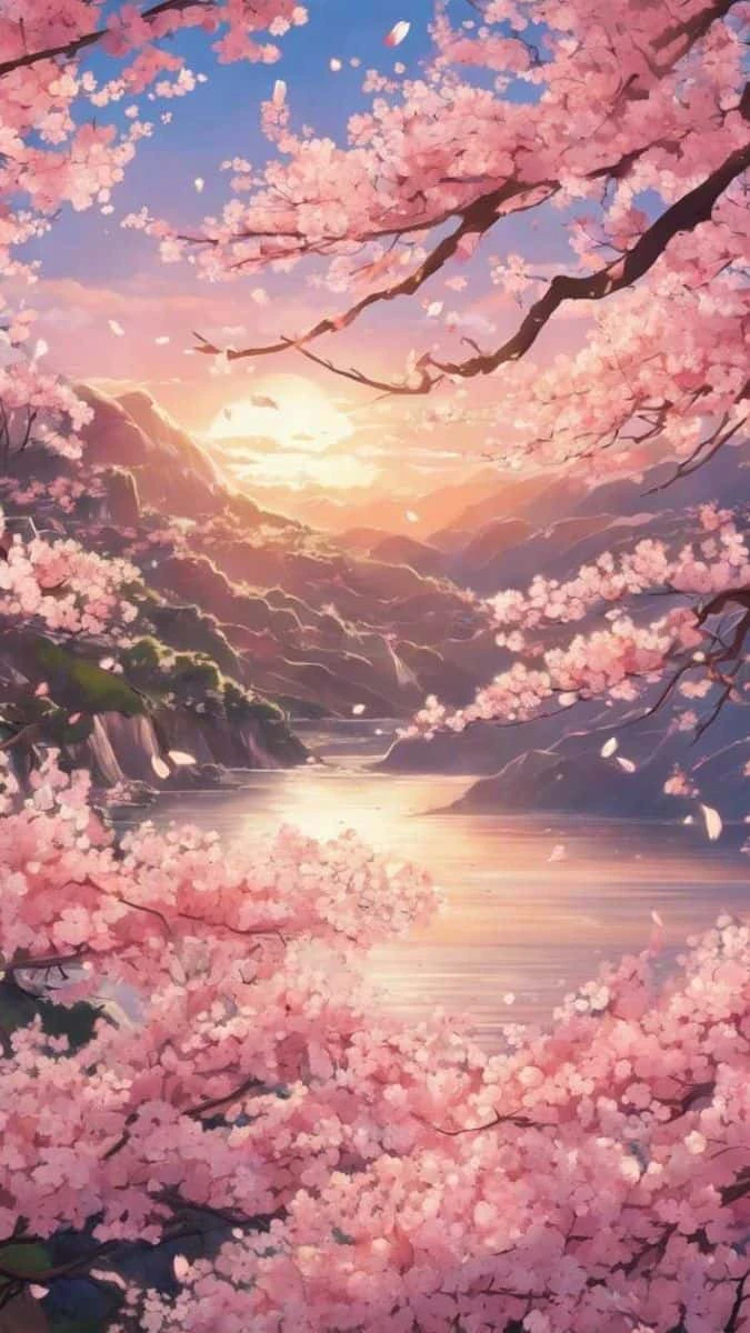 Tranh Vẽ Hoa Anh Đào Ấn Tượng