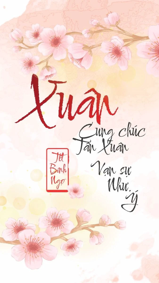 Hình Nền Hoa Đào Ngày Tết Dễ Thương, Đơn Giản