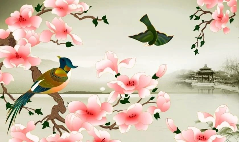 Hình Nền Hoa Đào Ngày Tết 2026 May Mắn