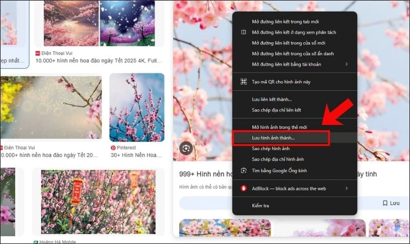 Nhấn Chuột Phải Vào Hình Ảnh