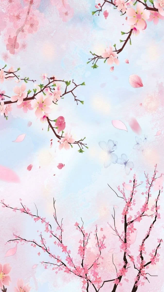 Hình Nền Hoa Đào Ngày Tết 3D Cho Ios, Android Ấn Tượng