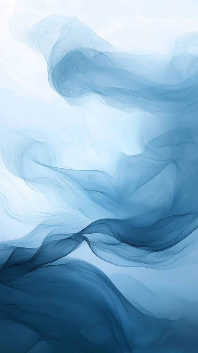 Wallpaper iOS 18.6 màu xanh dương cho iPhone