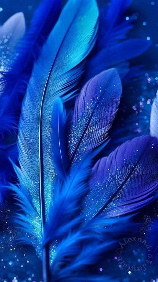 Wallpaper iOS 18.6 màu xanh dương cho điện thoại