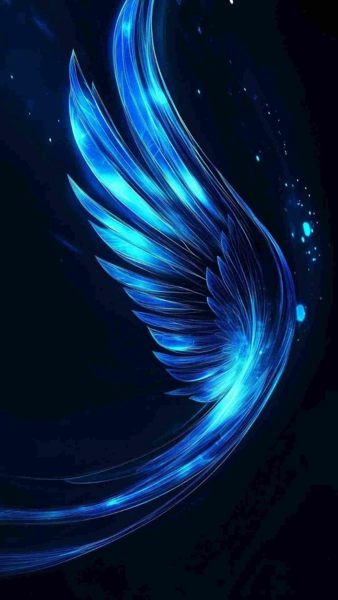 Wallpaper iOS 18.6 màu xanh dương