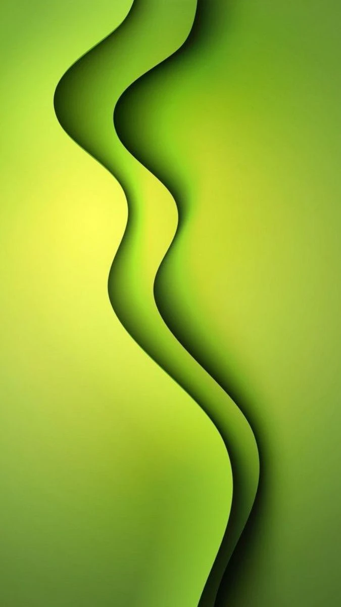 Wallpaper iOS 18.6 màu xanh lá cho iPhone