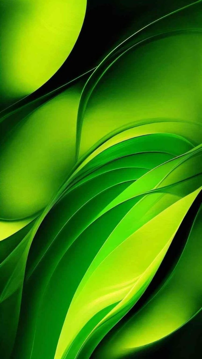 Wallpaper iOS 18.6 màu xanh lá đẹp