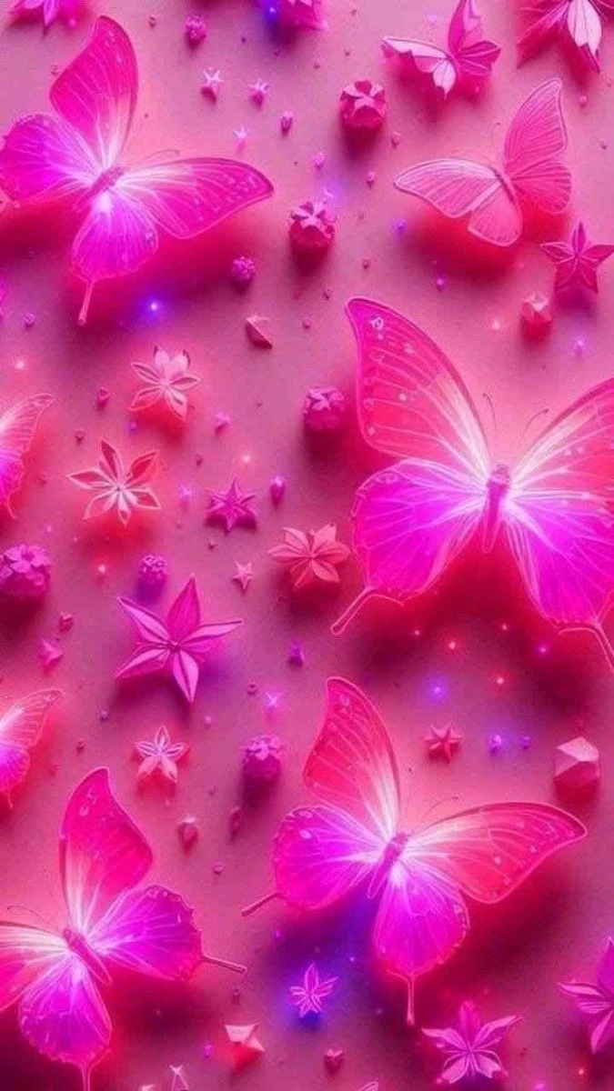 Wallpaper iOS 18.6 màu hồng cho điện thoại