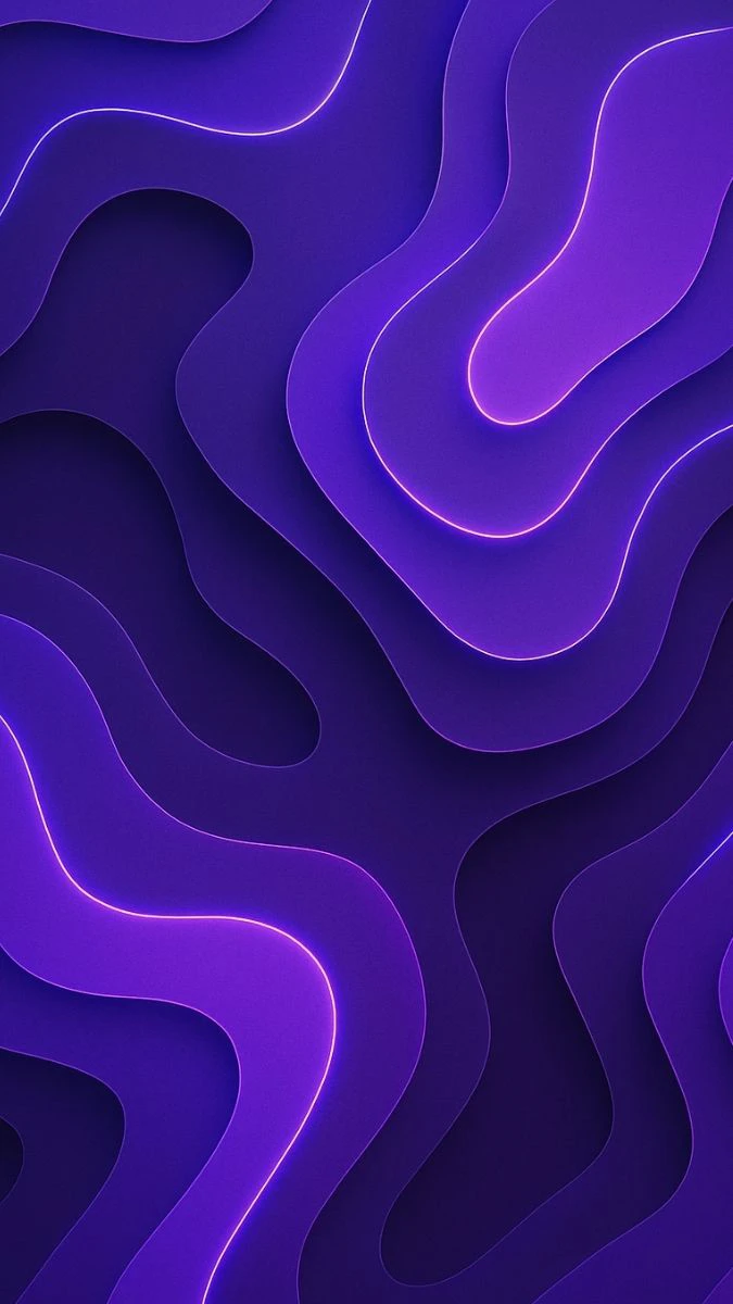 Hình nền iOS 19 màu tím cho điện thoại
