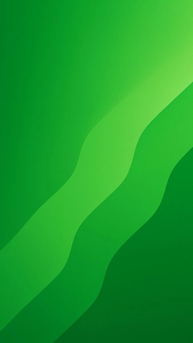 Wallpaper iOS 19 màu xanh lá