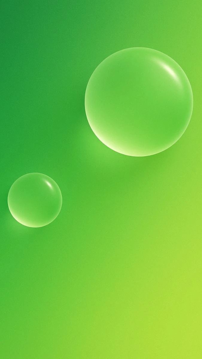 Wallpaper iOS 19 màu xanh lá cây