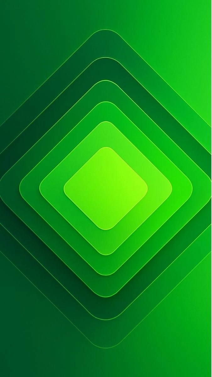 Wallpaper iOS 19 màu xanh lá cho điện thoại