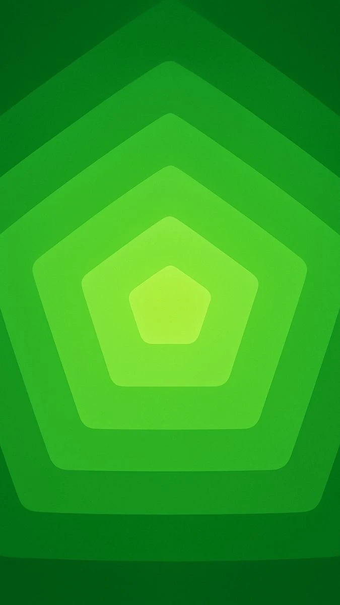 Wallpaper iOS 19 màu xanh lá tải miễn phí