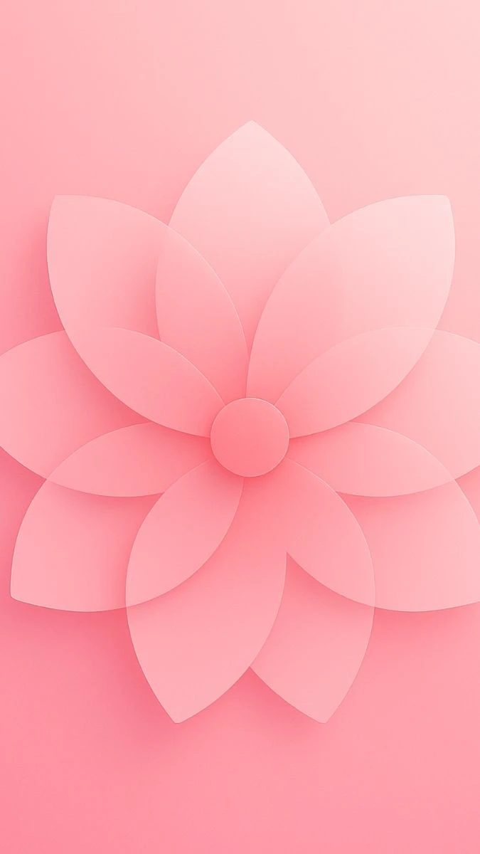 Hình nền iOS 19 màu hồng nhẹ nhàng cho iPhone