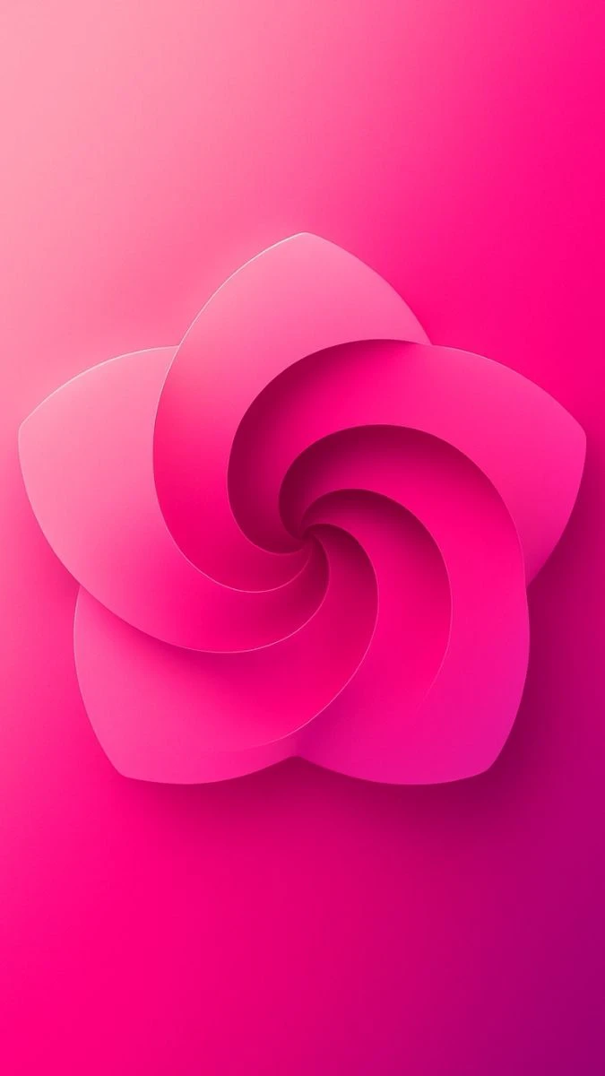 Wallpaper iOS 19 màu hồng cho điện thoại